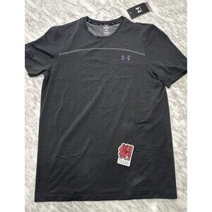 Under Armour Seamless Rush SS Jersey Black Mens Medium Fitted 1382799 001 NEW